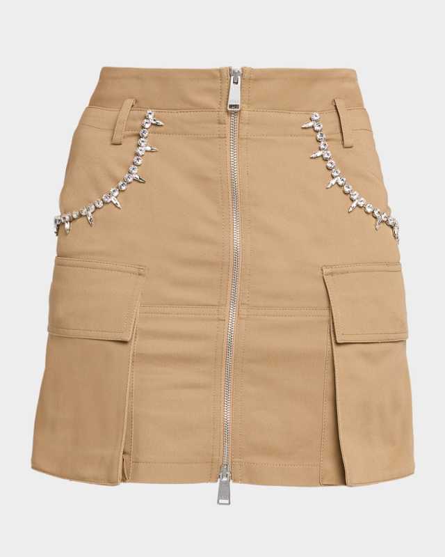 Crystal Pocket Mini Cargo Skirt